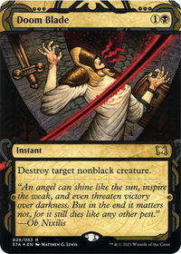 Doom Blade (Foil Etched) - Strixhaven: Mystical Archives (STA) #28 - Rare Magic: The Gathering Trading Card