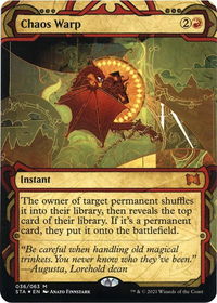 Chaos Warp (Foil Etched) - Strixhaven: Mystical Archives (STA) #36 - Mythic Magic: The Gathering Trading Card