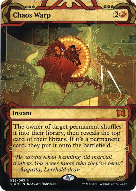 Chaos Warp (Foil Etched) - Strixhaven: Mystical Archives Magic: The Gathering trading card