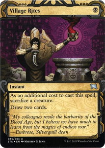 Village Rites (Foil Etched) - Strixhaven: Mystical Archives (STA) #35 - Uncommon Magic: The Gathering Trading Card