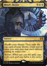 Mind's Desire (Foil Etched) - Strixhaven: Mystical Archives (STA) #17 - Mythic Magic: The Gathering Trading Card