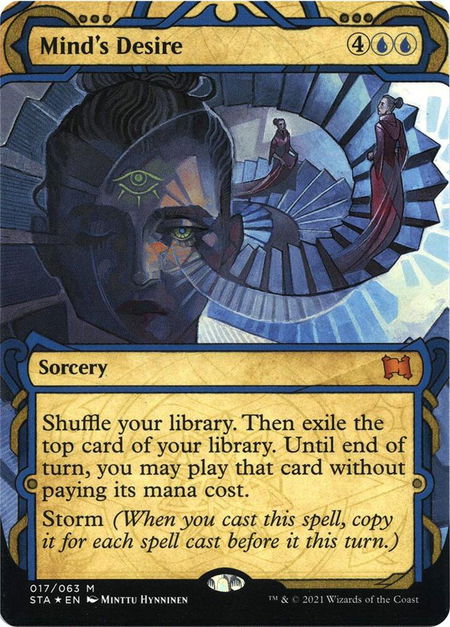 Mind's Desire (Foil Etched) - Strixhaven: Mystical Archives Magic: The Gathering trading card