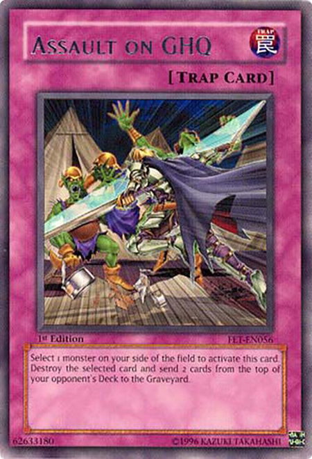Assault on GHQ - Flaming Eternity YuGiOh trading card