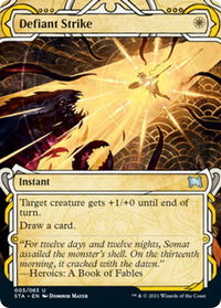 Defiant Strike - Strixhaven: Mystical Archives (STA) #3 - Uncommon Magic: The Gathering Trading Card