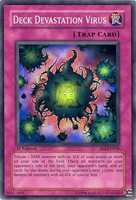 Deck Devastation Virus - Flaming Eternity YuGiOh trading card