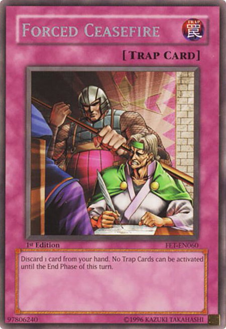 Forced Ceasefire - Flaming Eternity YuGiOh trading card