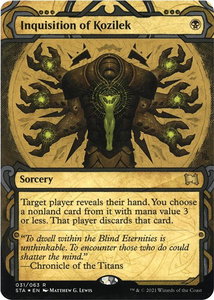 Inquisition of Kozilek (Foil Etched) - Strixhaven: Mystical Archives (STA) #31 - Rare Magic: The Gathering Trading Card