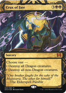 Crux of Fate (Foil Etched) - Strixhaven: Mystical Archives (STA) #25 - Mythic Rare Magic: The Gathering Trading Card