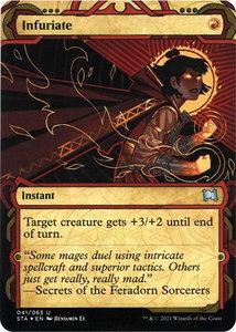 Infuriate (Foil Etched) - Strixhaven: Mystical Archives (STA) #41 - Uncommon Magic: The Gathering Trading Card