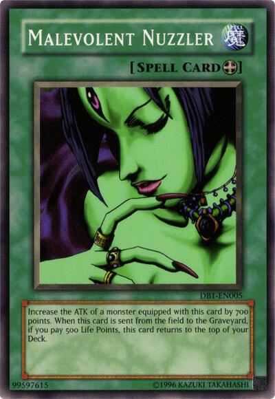Malevolent Nuzzler trading card from Dark Beginning 1 Malevolent Nuzzler - Dark Beginning 1 YuGiOh trading card