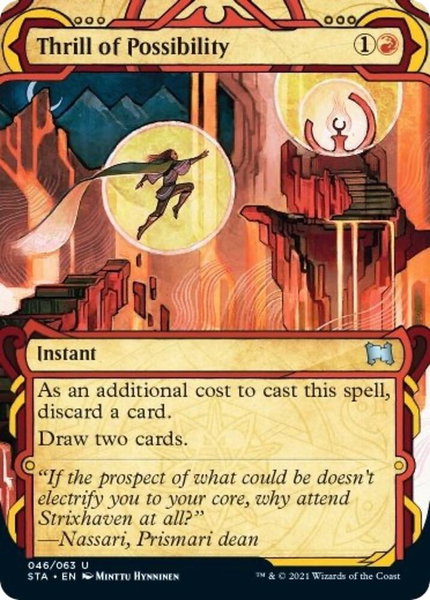 Thrill of Possibility trading card from Strixhaven: Mystical Archives Thrill of Possibility - Strixhaven: Mystical Archives Magic: The Gathering trading card