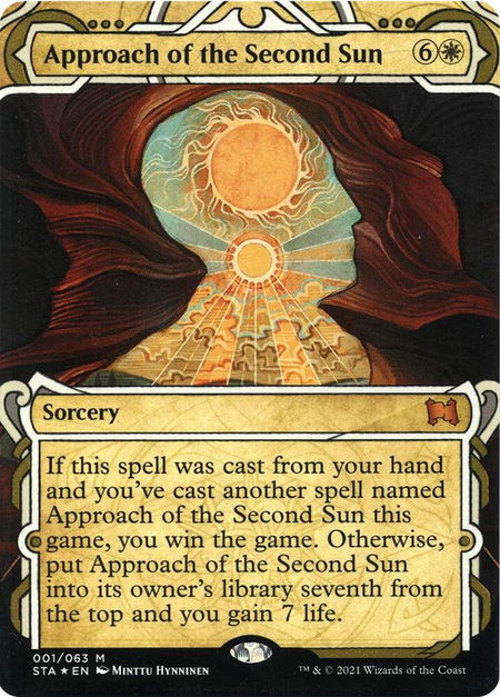 Approach of the Second Sun (Foil Etched) - Strixhaven: Mystical Archives Magic: The Gathering trading card