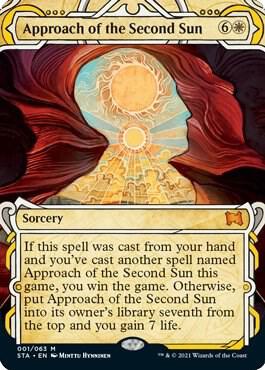 Approach of the Second Sun trading card from Strixhaven: Mystical Archives Approach of the Second Sun - Strixhaven: Mystical Archives Magic: The Gathering trading card