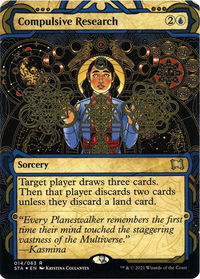 Compulsive Research (Foil Etched) - Strixhaven: Mystical Archives (STA) #14 - Rare Magic: The Gathering Trading Card