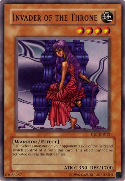 Invader of the Throne trading card from Dark Beginning 1 Invader of the Throne - Dark Beginning 1 YuGiOh trading card