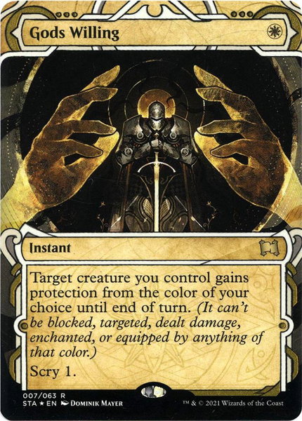 Gods Willing (Foil Etched) trading card from Strixhaven: Mystical Archives Gods Willing (Foil Etched) - Strixhaven: Mystical Archives Magic: The Gathering trading card