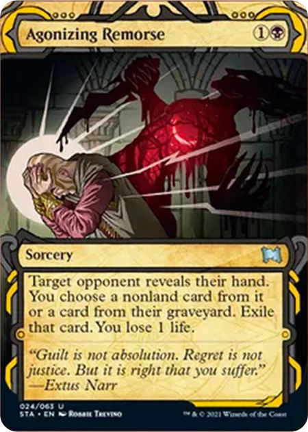 Agonizing Remorse - Strixhaven: Mystical Archives Magic: The Gathering trading card