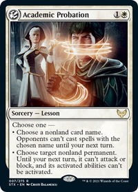 Academic Probation - Strixhaven: School of Mages (STX) #7 - Rare Magic: The Gathering Trading Card