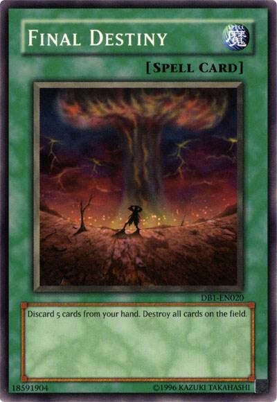 Final Destiny - Dark Beginning 1 YuGiOh trading card