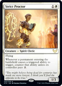 Strict Proctor - Strixhaven: School of Mages (STX) #33 - Rare Magic: The Gathering Trading Card