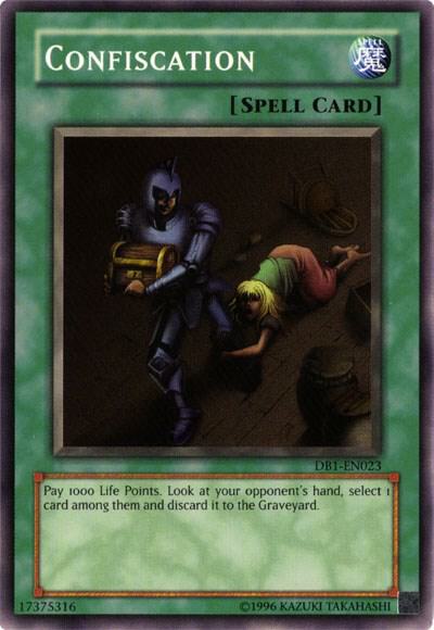 Confiscation - Dark Beginning 1 YuGiOh trading card
