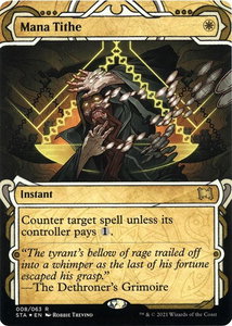 Mana Tithe (Foil Etched) - Strixhaven: Mystical Archives (STA) #8 - Rare Magic: The Gathering Trading Card