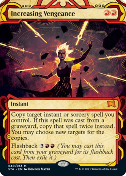 Increasing Vengeance trading card from Strixhaven: Mystical Archives Increasing Vengeance - Strixhaven: Mystical Archives Magic: The Gathering trading card