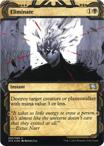 Eliminate (Foil Etched) - Strixhaven: Mystical Archives (STA) #30 - Uncommon Magic: The Gathering Trading Card