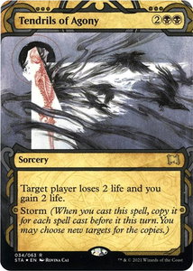 Tendrils of Agony (Foil Etched) - Strixhaven: Mystical Archives (STA) #34 - Rare Magic: The Gathering Trading Card