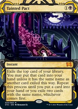 Tainted Pact trading card from Strixhaven: Mystical Archives Tainted Pact - Strixhaven: Mystical Archives Magic: The Gathering trading card