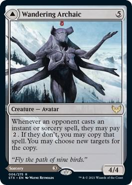 Wandering Archaic - Strixhaven: School of Mages Magic: The Gathering trading card