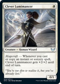 Clever Lumimancer - Strixhaven: School of Mages (STX) #10 - Uncommon Magic: The Gathering Trading Card
