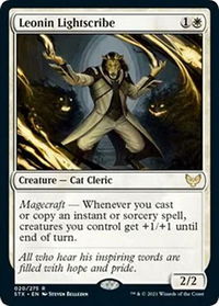 Leonin Lightscribe - Strixhaven: School of Mages (STX) #20 - Rare Magic: The Gathering Trading Card