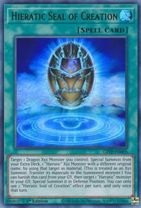Hieratic Seal of Creation - Ghosts From the Past (GFTP) #GFTP-EN005 - Ultra Rare YuGiOh Trading Card