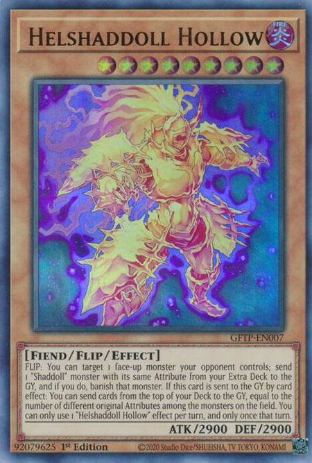 Helshaddoll Hollow - Ghosts From the Past YuGiOh trading card