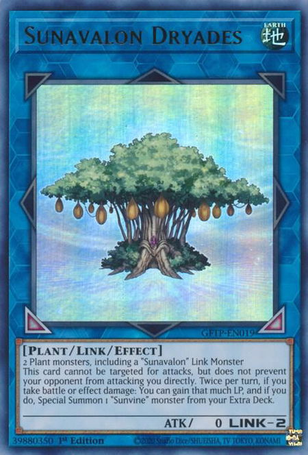 Sunavalon Dryades - Ghosts From the Past YuGiOh trading card