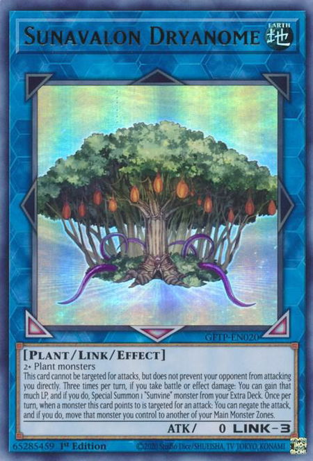 Sunavalon Dryanome - Ghosts From the Past YuGiOh trading card