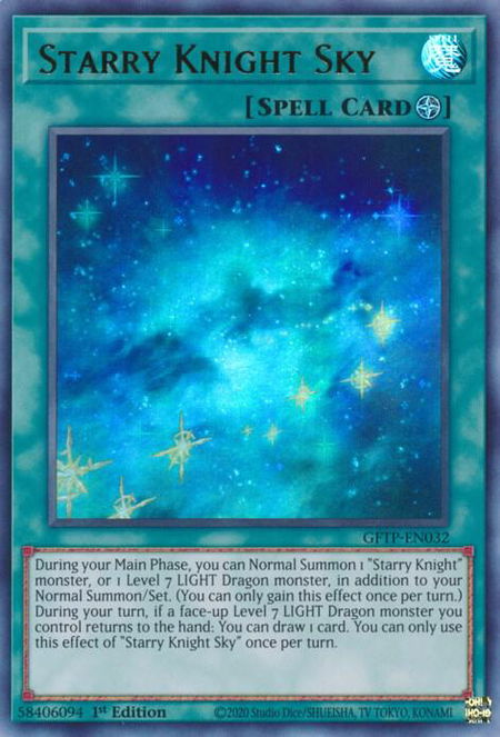 Starry Knight Sky trading card from Ghosts From the Past Starry Knight Sky - Ghosts From the Past YuGiOh trading card