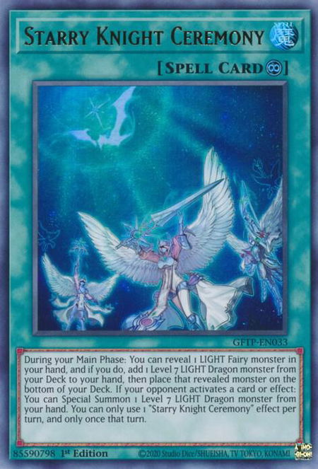 Starry Knight Ceremony - Ghosts From the Past YuGiOh trading card