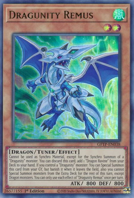 Dragunity Remus - Ghosts From the Past YuGiOh trading card