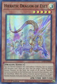 Hieratic Dragon of Eset - Ghosts From the Past (GFTP) #GFTP-EN049 - Ultra Rare YuGiOh Trading Card