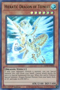 Hieratic Dragon of Tefnuit - Ghosts From the Past (GFTP) #GFTP-EN050 - Ultra Rare YuGiOh Trading Card