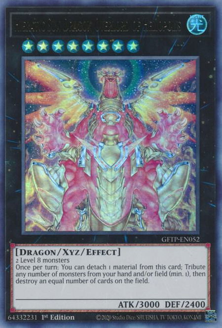 Hieratic Sun Dragon Overlord of Heliopolis - Ghosts From the Past YuGiOh trading card