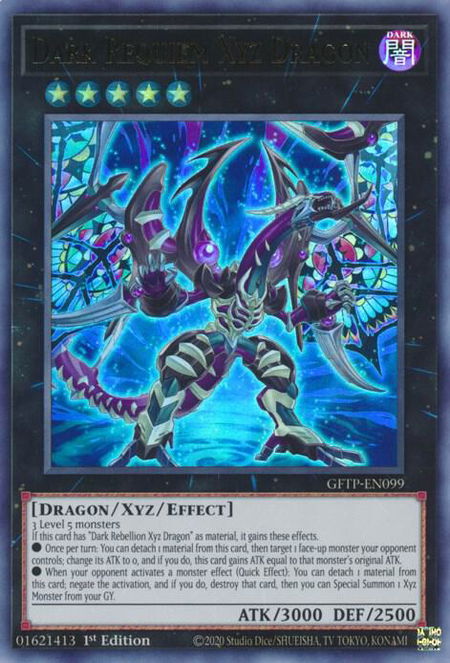 Dark Requiem Xyz Dragon - Ghosts From the Past YuGiOh trading card