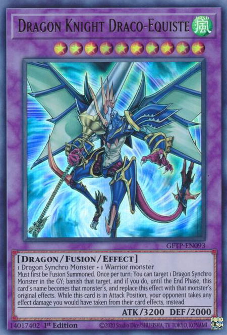 Dragon Knight Draco-Equiste - Ghosts From the Past YuGiOh trading card