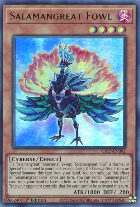 Salamangreat Fowl trading card from Ghosts From the Past Salamangreat Fowl - Ghosts From the Past YuGiOh trading card