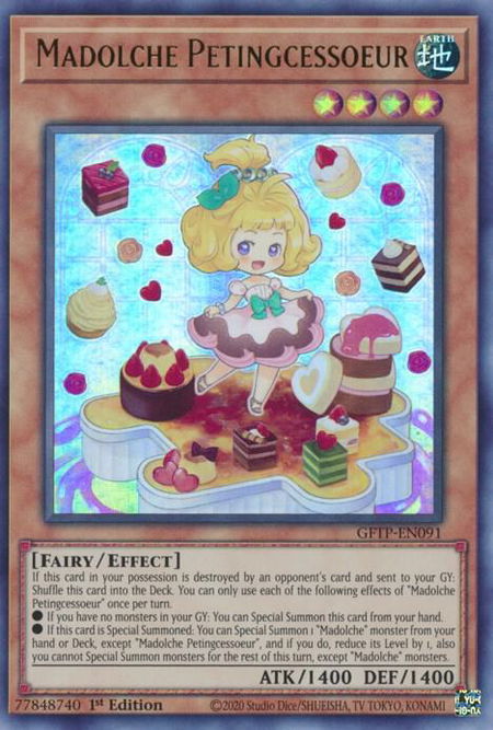 Madolche Petingcessoeur trading card from Ghosts From the Past Madolche Petingcessoeur - Ghosts From the Past YuGiOh trading card