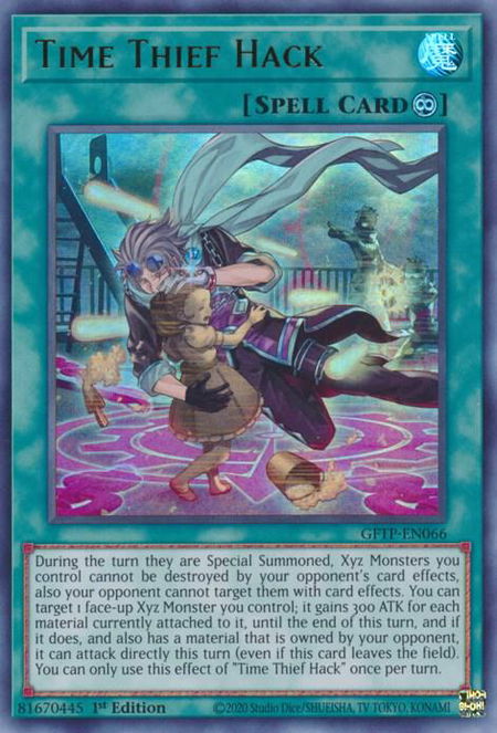 Time Thief Hack trading card from Ghosts From the Past Time Thief Hack - Ghosts From the Past YuGiOh trading card