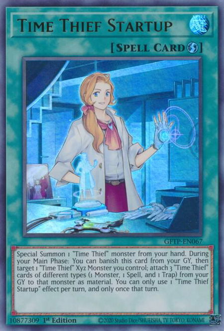 Time Thief Startup trading card from Ghosts From the Past Time Thief Startup - Ghosts From the Past YuGiOh trading card