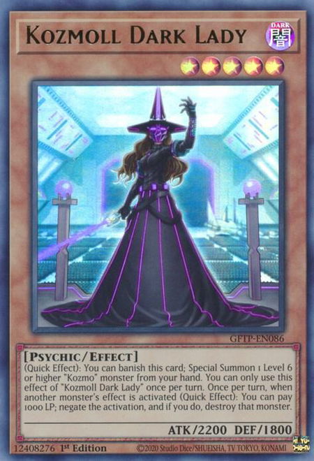Kozmoll Dark Lady - Ghosts From the Past YuGiOh trading card